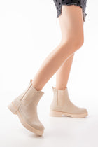 Alaster Bej Süet Lastikli Kadın Bot