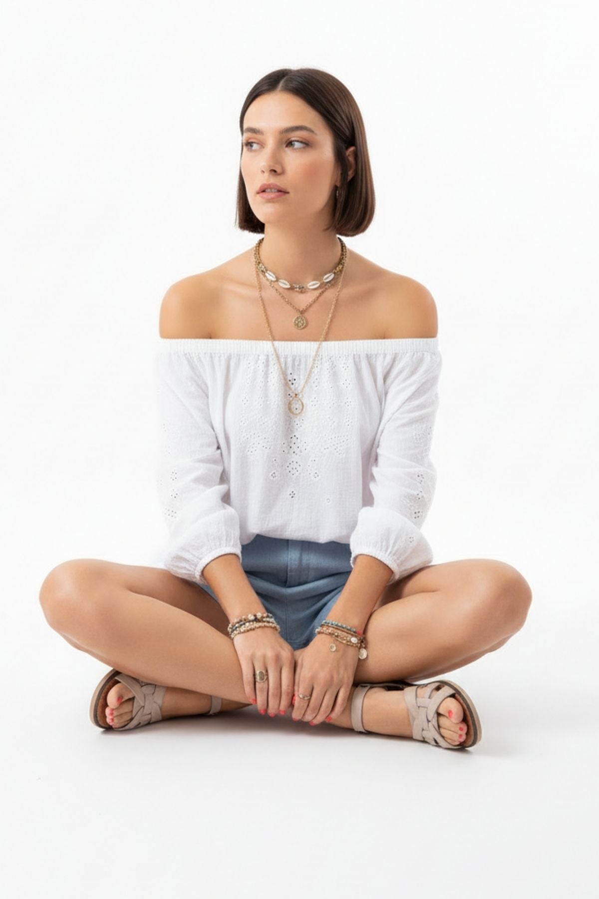 Danilis Bej Hakiki Deri Kadın Sandalet