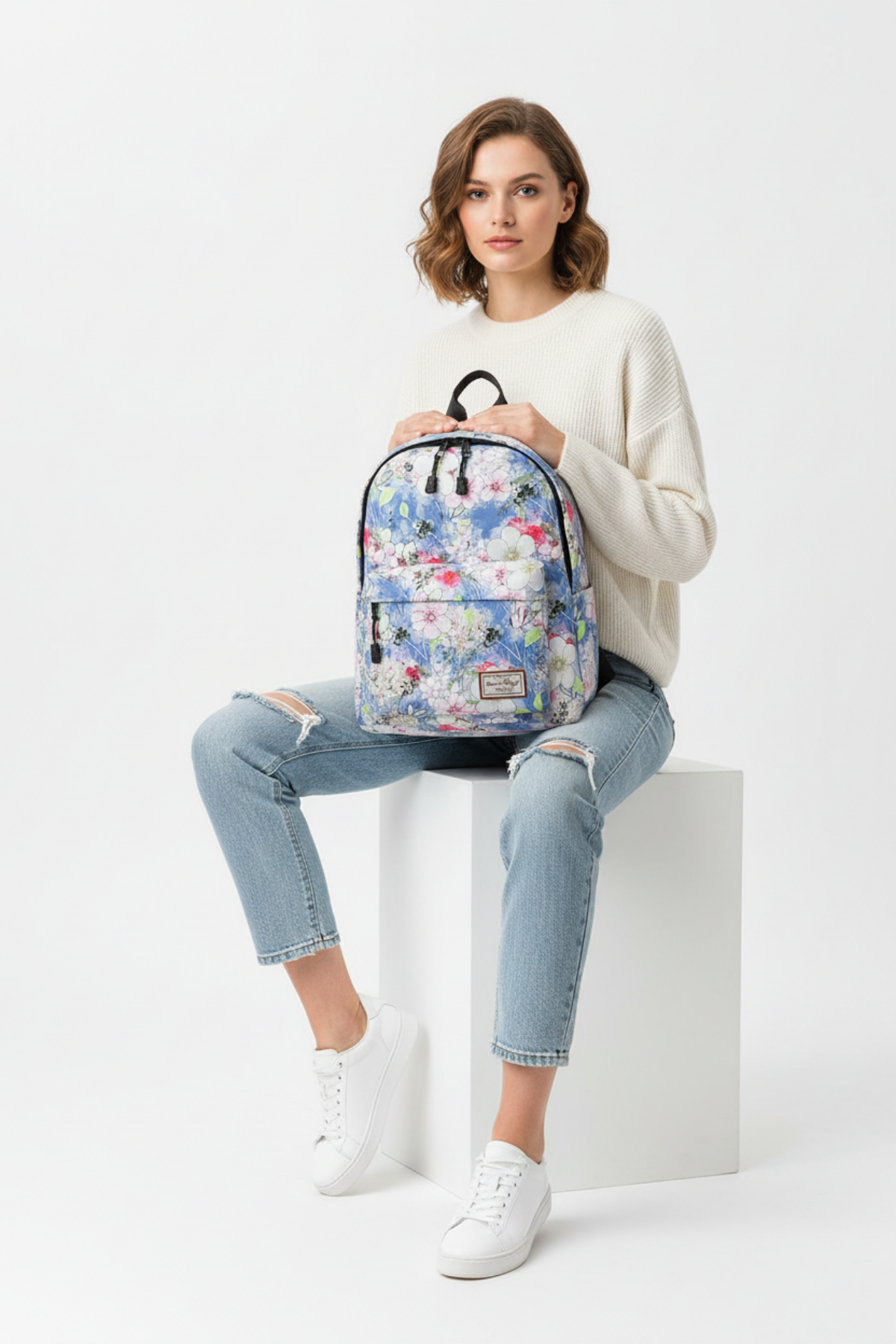 Silva Kadın Baskılı Kanvas Sırt Çantası