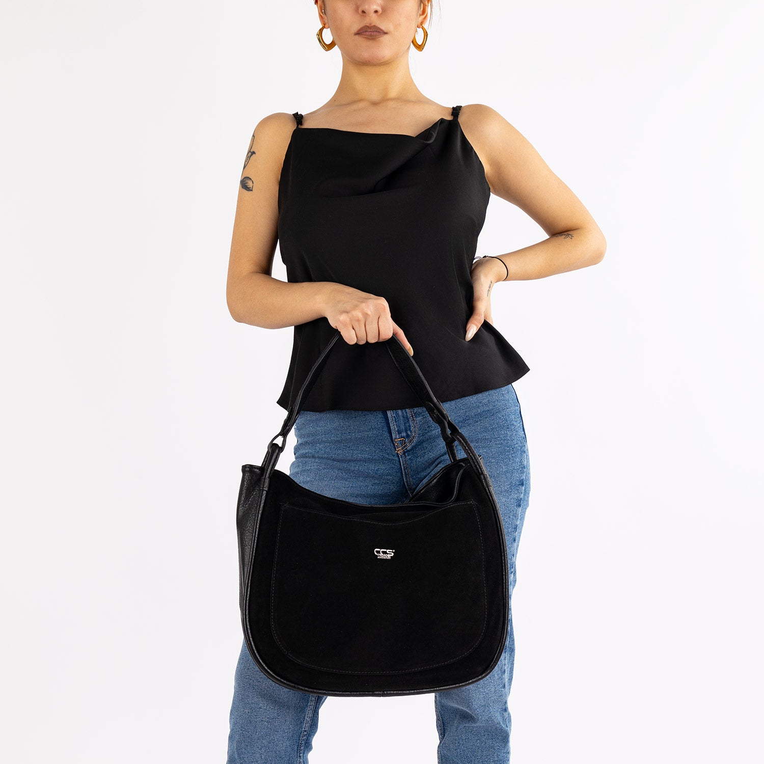 Rumis Kadın Hakiki Süet Omuz Çantası ve Askılı Çapraz Çanta