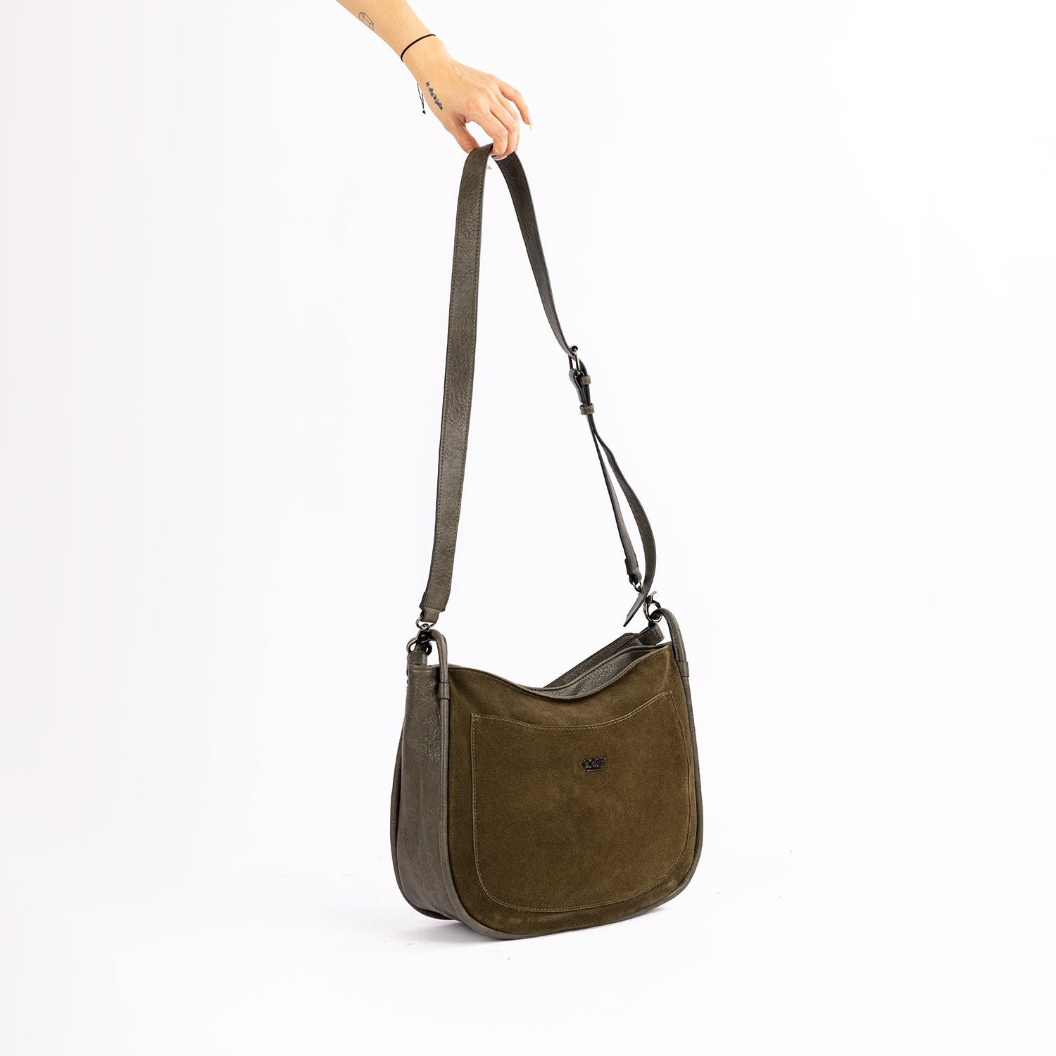 Rumis Kadın Hakiki Süet Omuz Çantası ve Askılı Çapraz Çanta