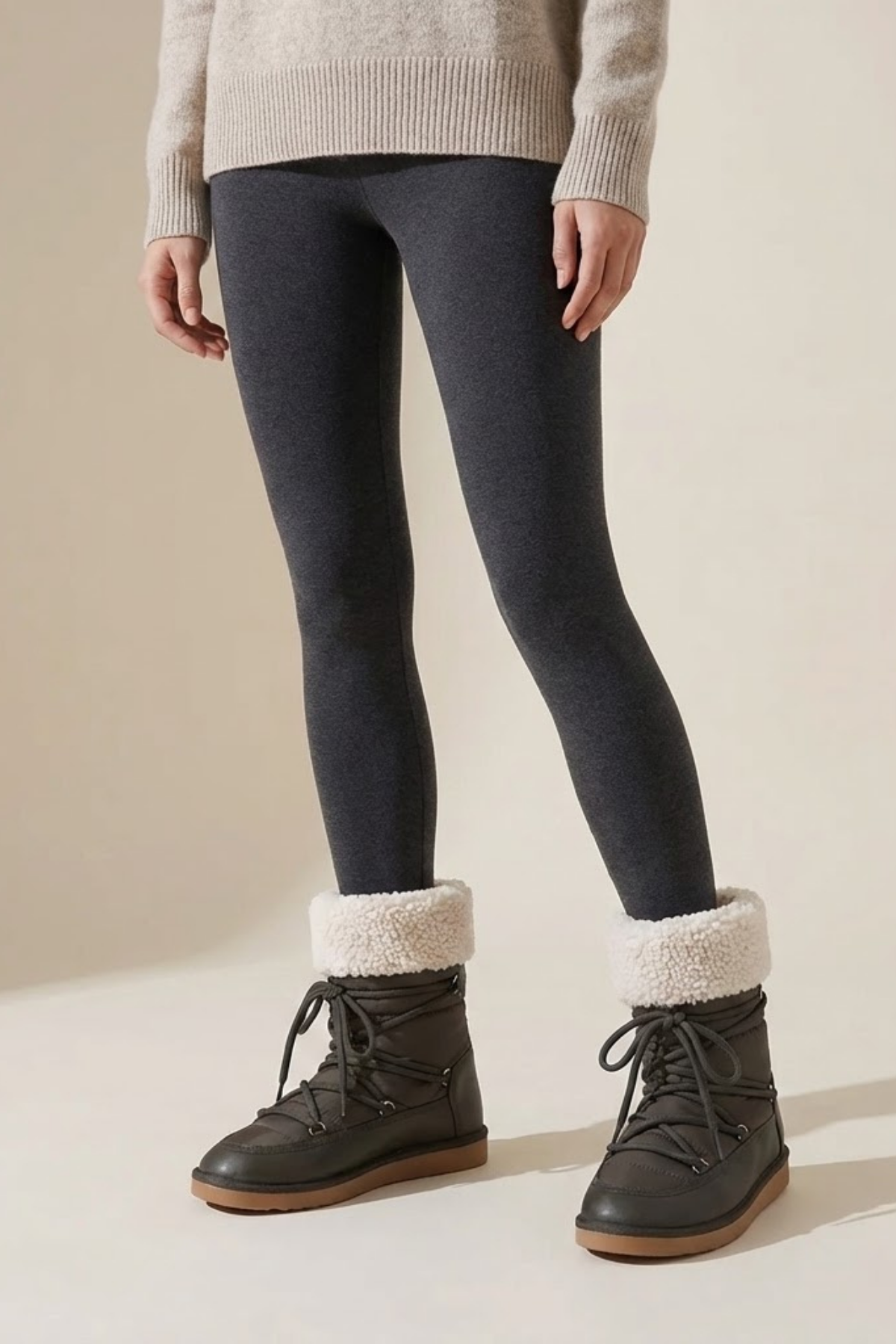 Rozanna Kadın Paraşüt Kumaş Haki Kar Botu