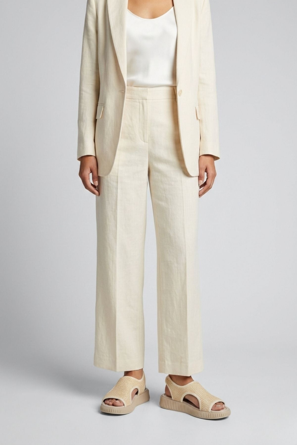 Wayi Kadın Bej Hasır Sandalet