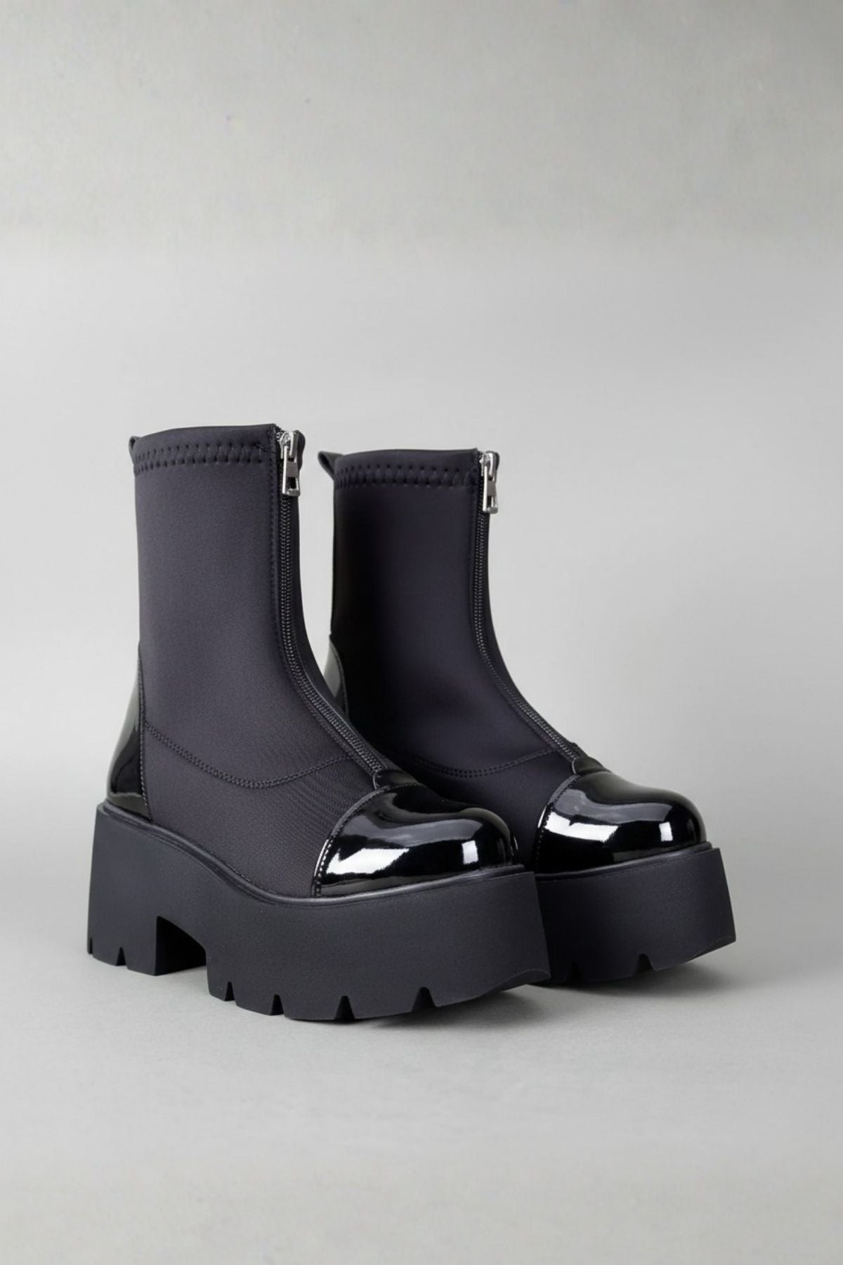 Letum Kadın Dalgıç Rugan Siyah Bot