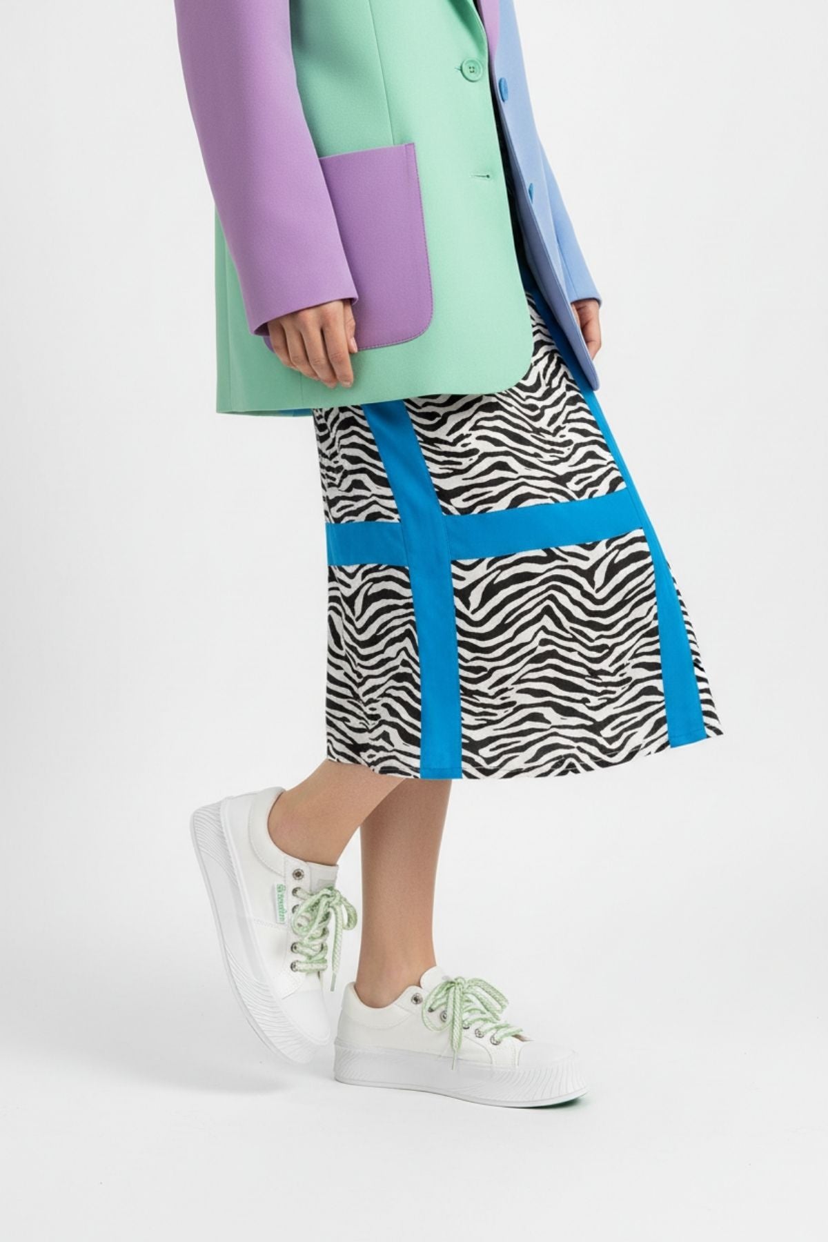 Benetton Jansen Kadın Keten Beyaz Spor Ayakkabı BNI-10097