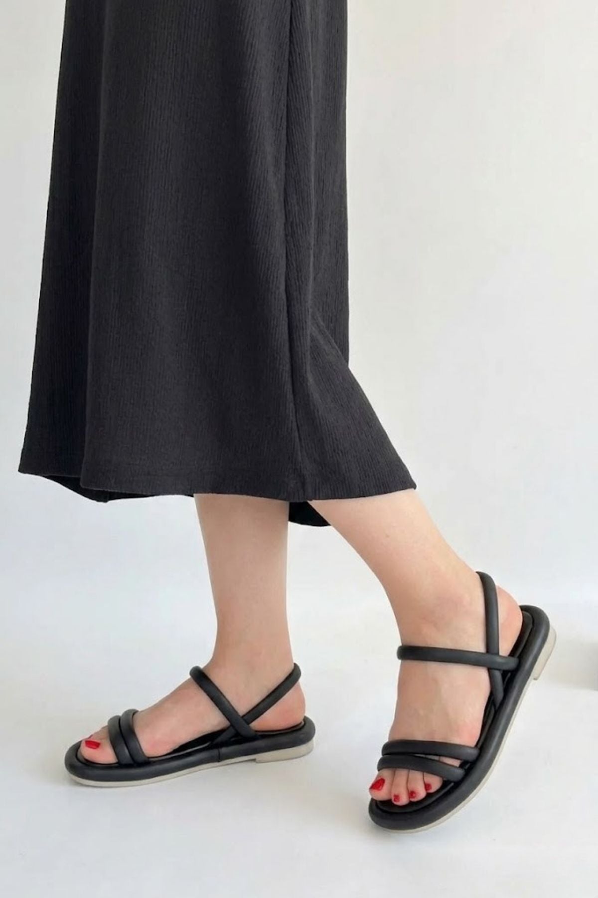 Winta Kadın Siyah Sandalet