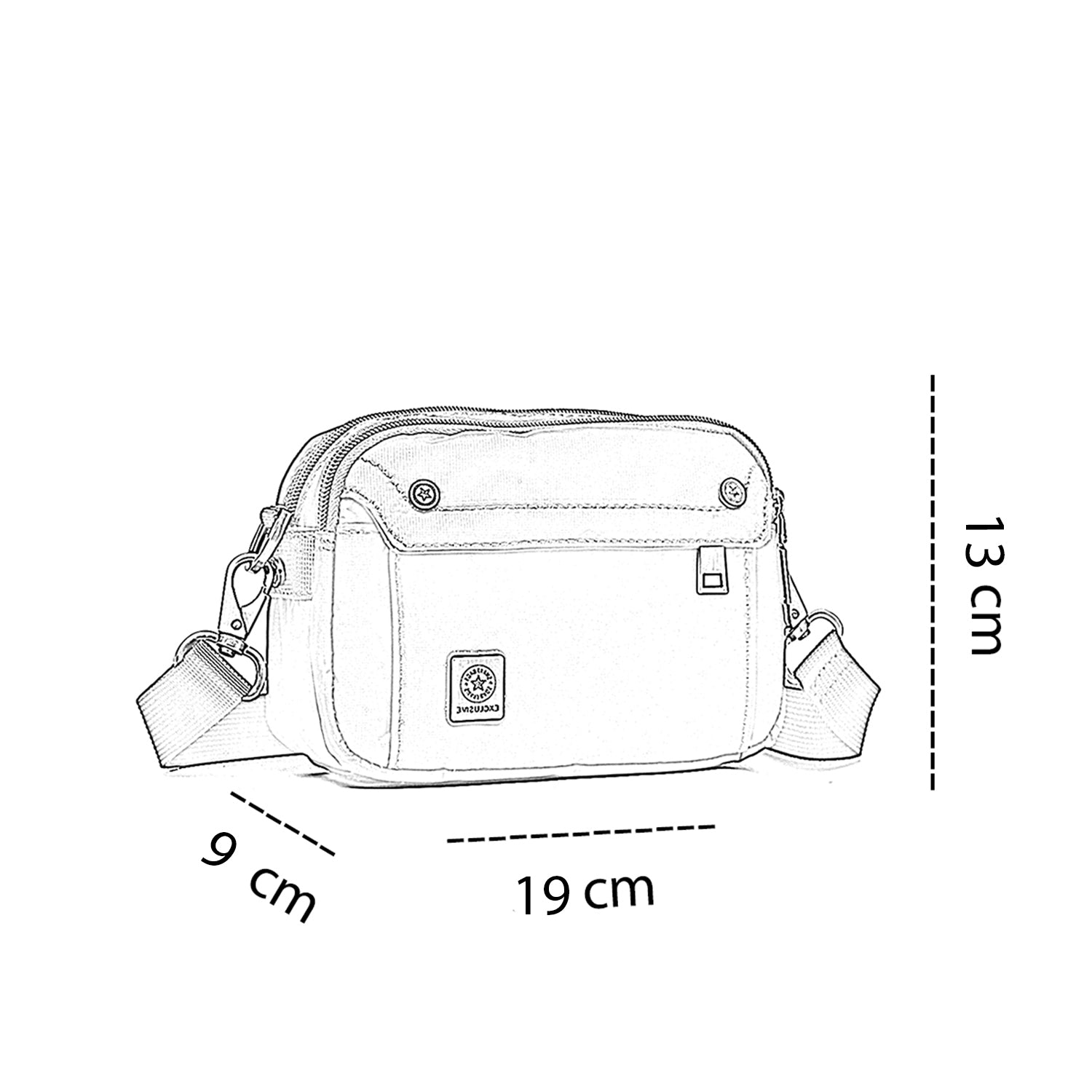 Harden Kadın Su Geçirmez Ayarlanabilir Askılı Çapraz Çanta