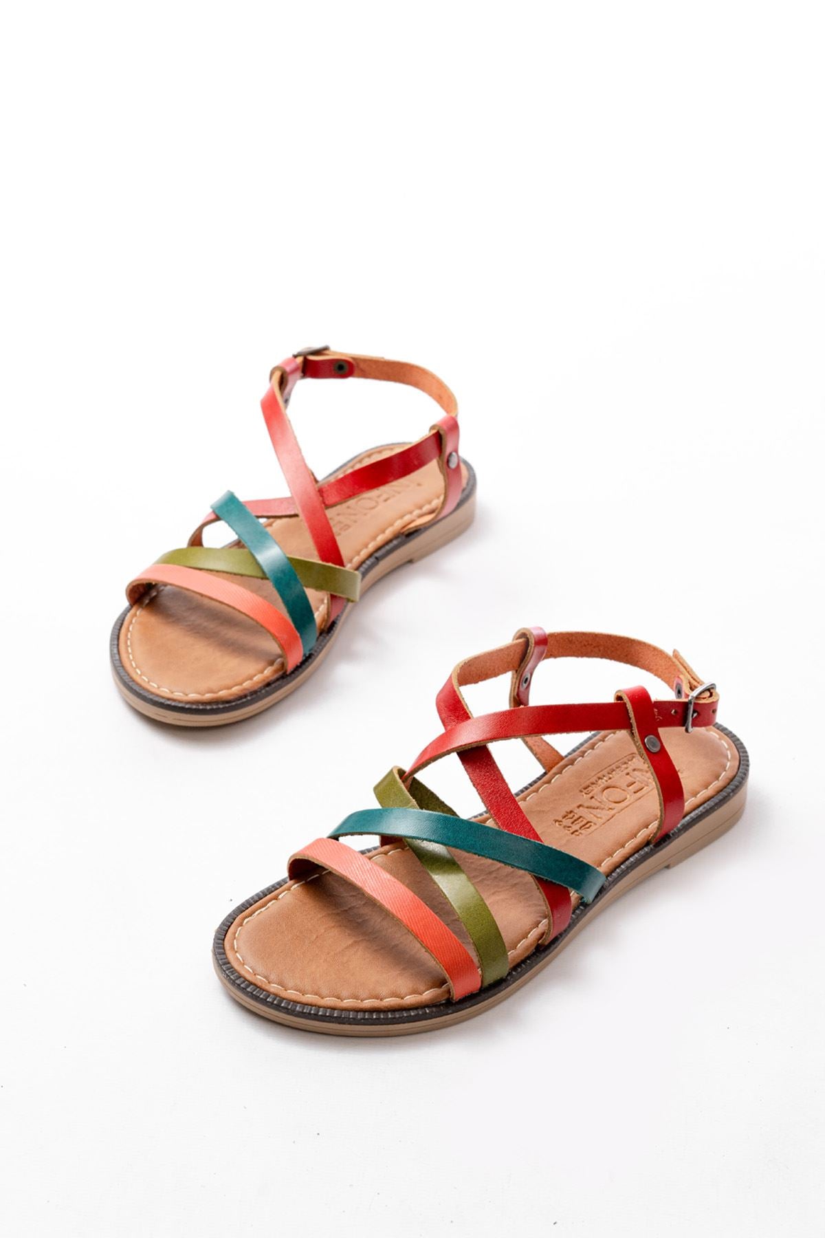 Cernia Multi Hakiki Deri Kadın Sandalet