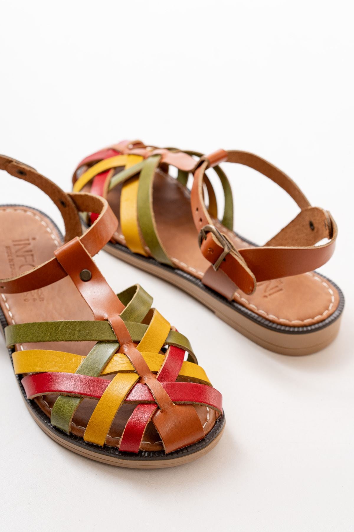 Matha Multi Hakiki Deri Kadın Sandalet