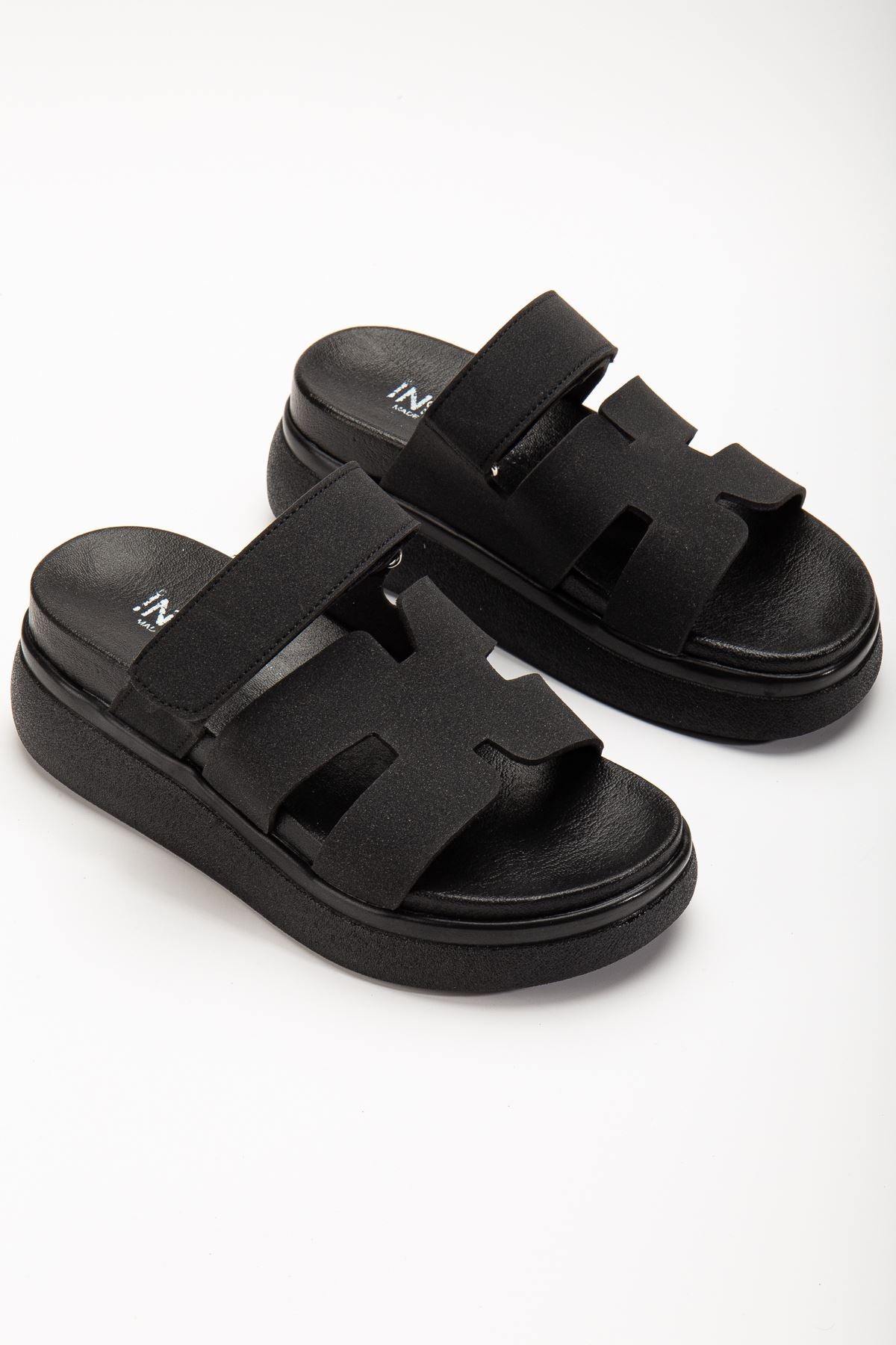 Meyans Siyah Dolgu Topuk Kadın Terlik