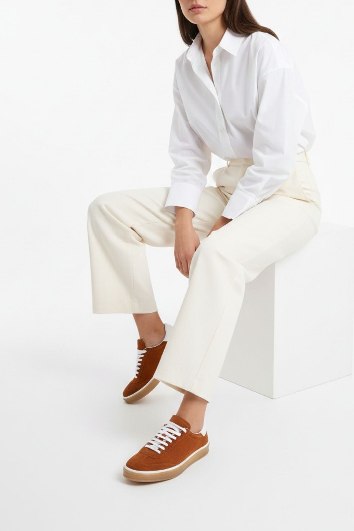 Vulca Kadın Hakiki Süet Deri Taba Spor Ayakkabı