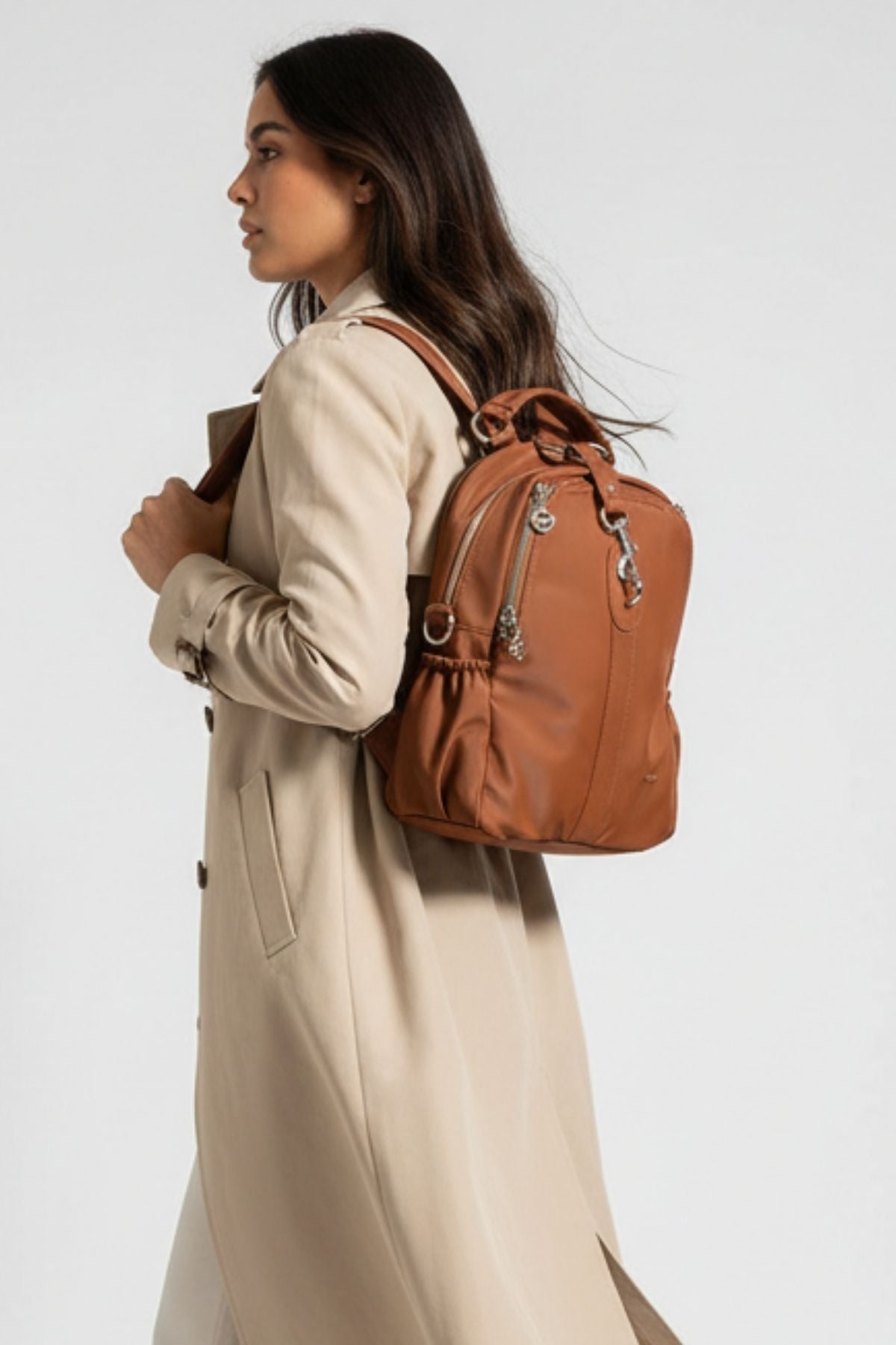 Armin Kadın Sırt Çantası ve Ayarlanabilir Askılı Omuz Çantası