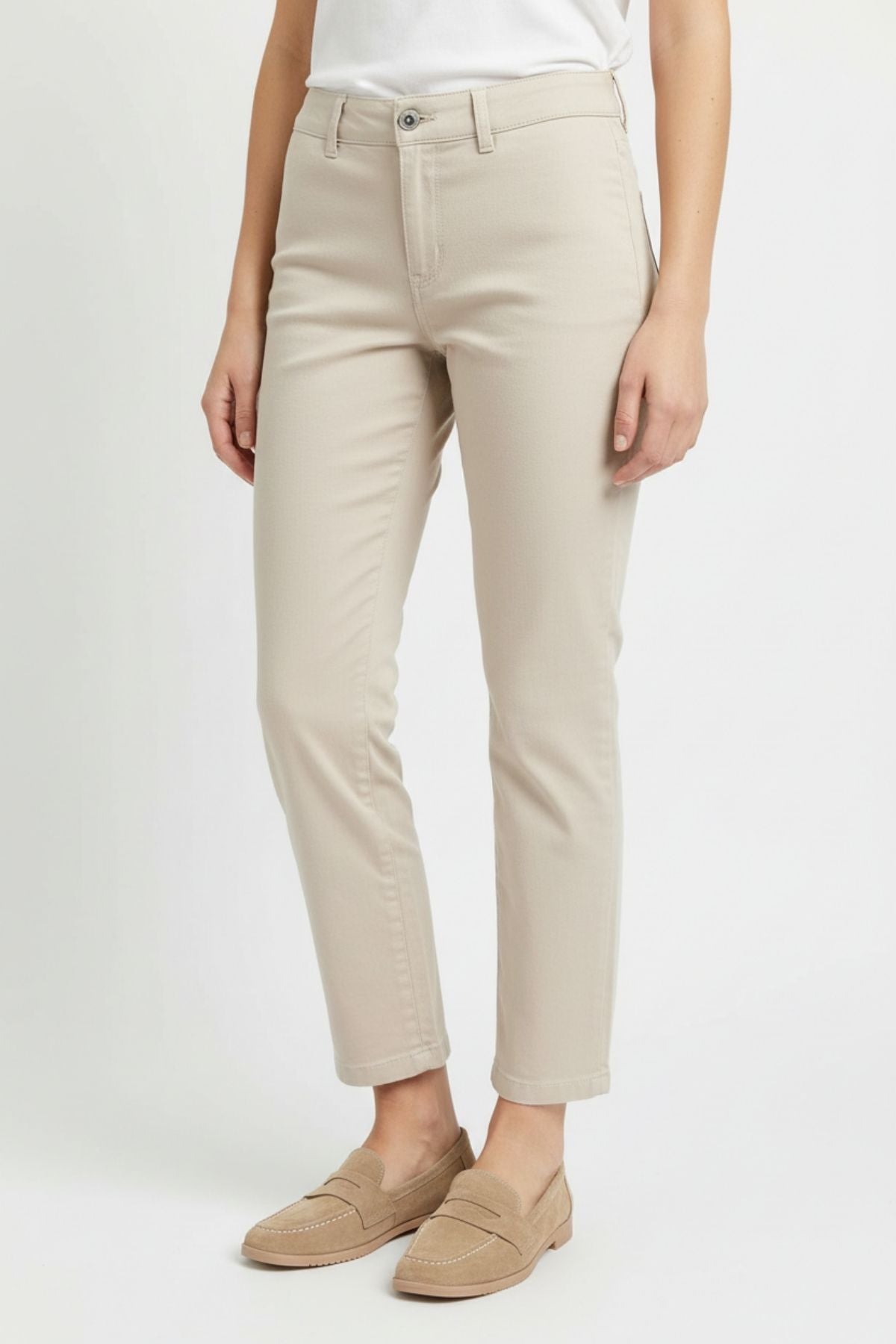 Monk Kadın Süet Bej Loafer Ayakkabı