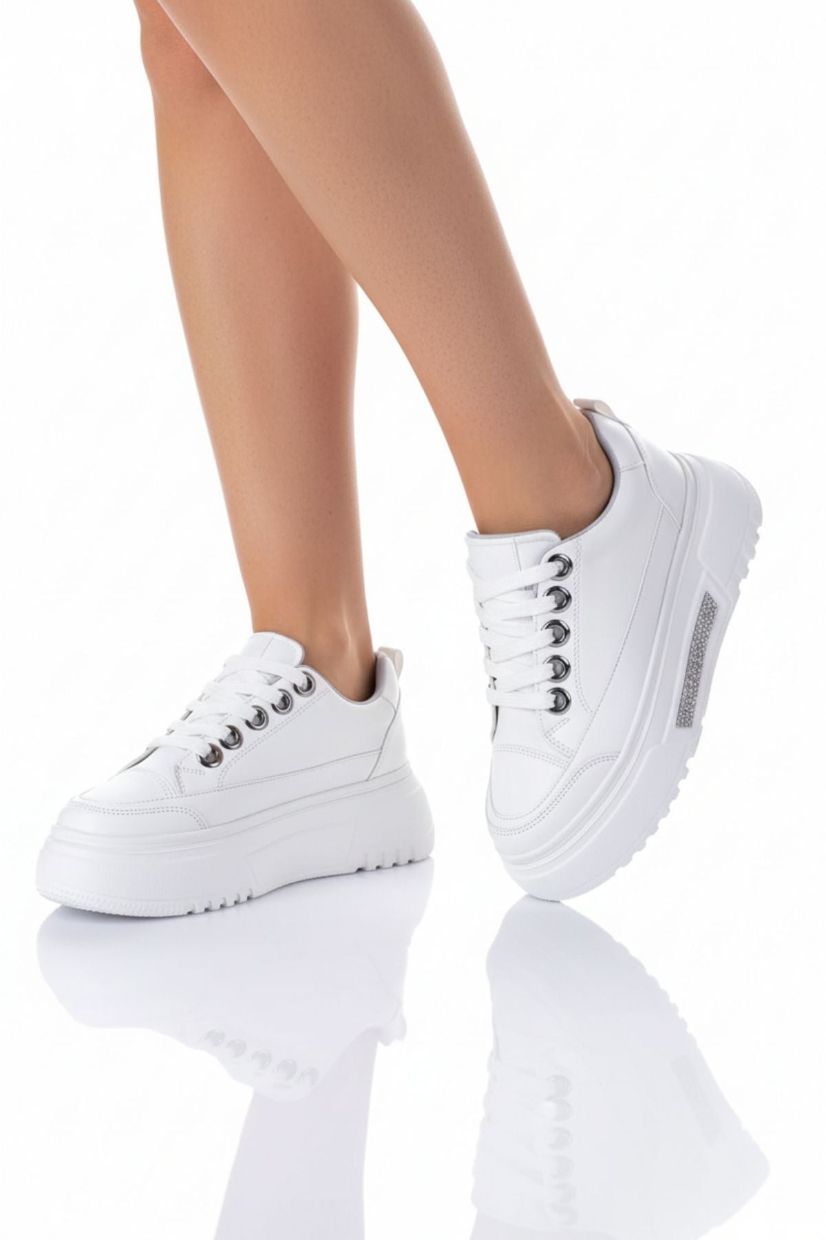 Sauran Kadın Beyaz Spor Ayakkabı