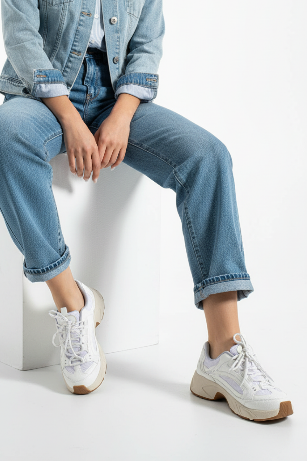 Dennise Kadın Beyaz Spor Ayakkabı