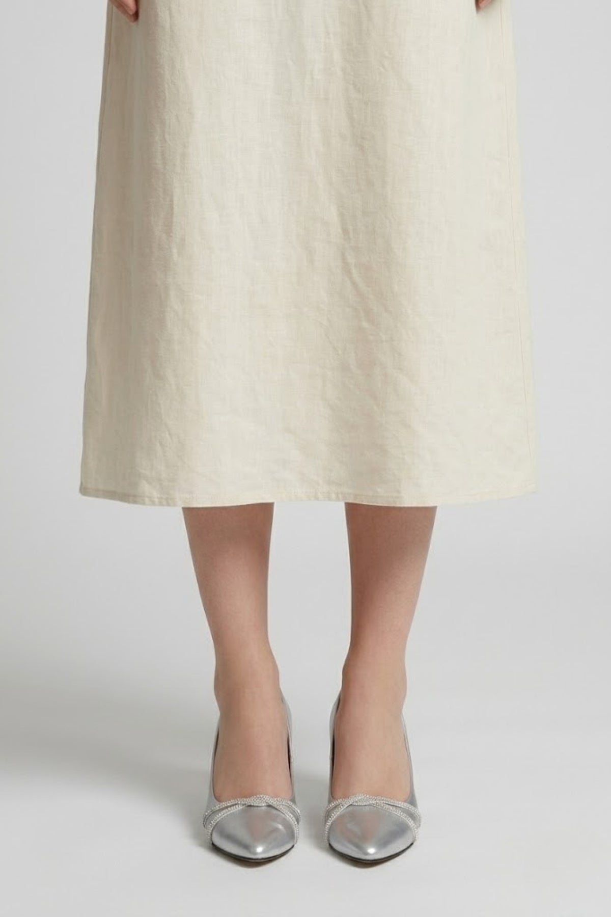 Rewin Kadın Gümüş Topuklu Ayakkabı