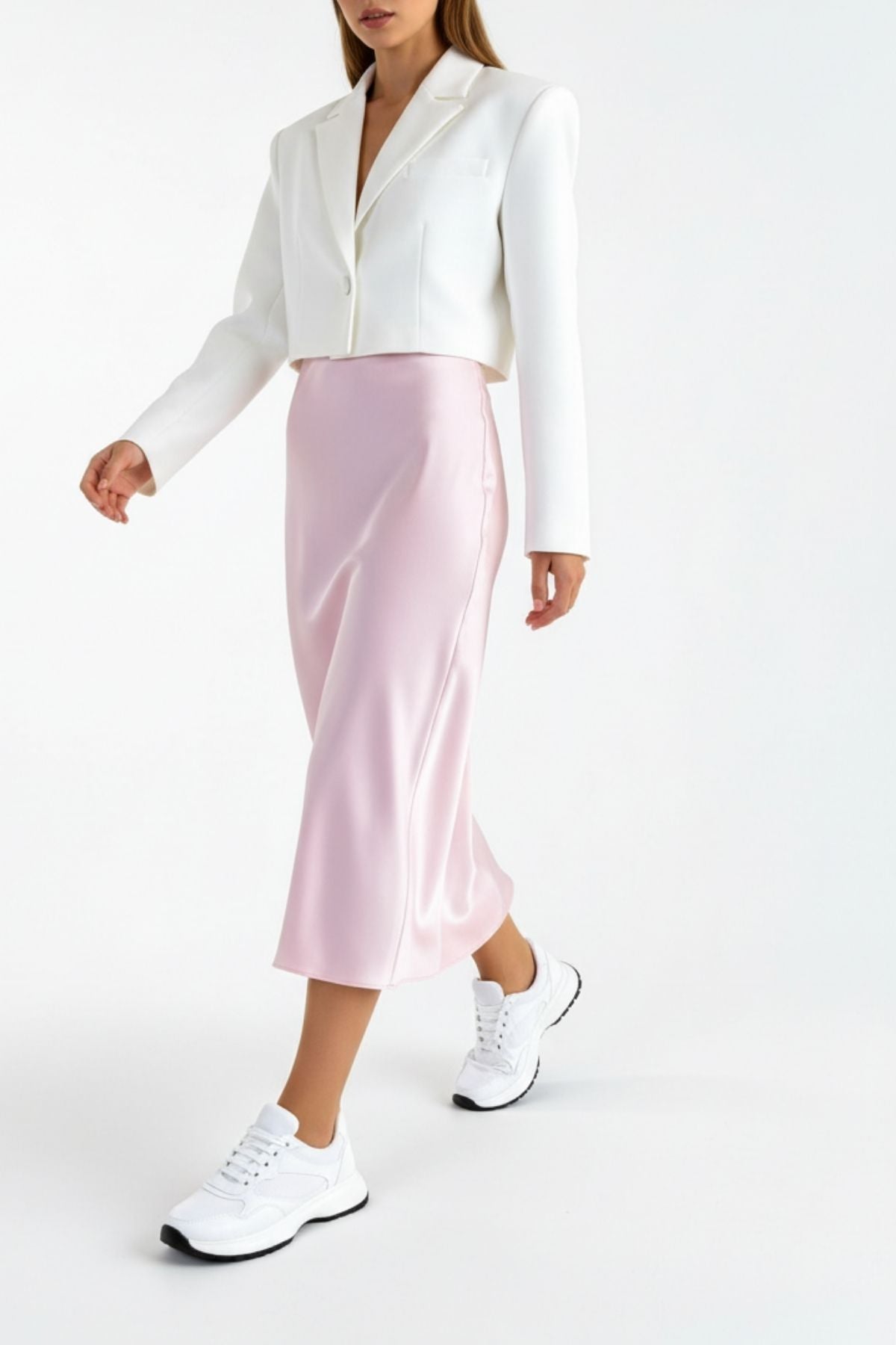 Slar Kadın Beyaz Bağcıklı Spor Ayakkabı