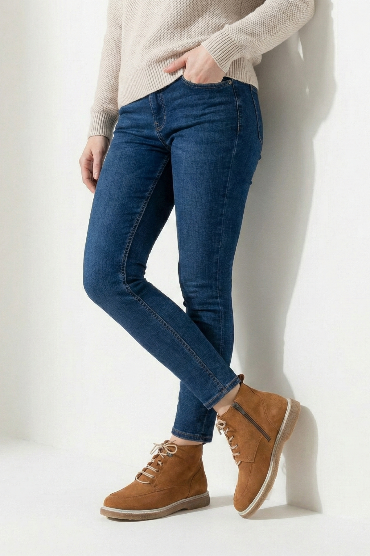 Destini Kadın Hakiki Süet Deri Taba Bot