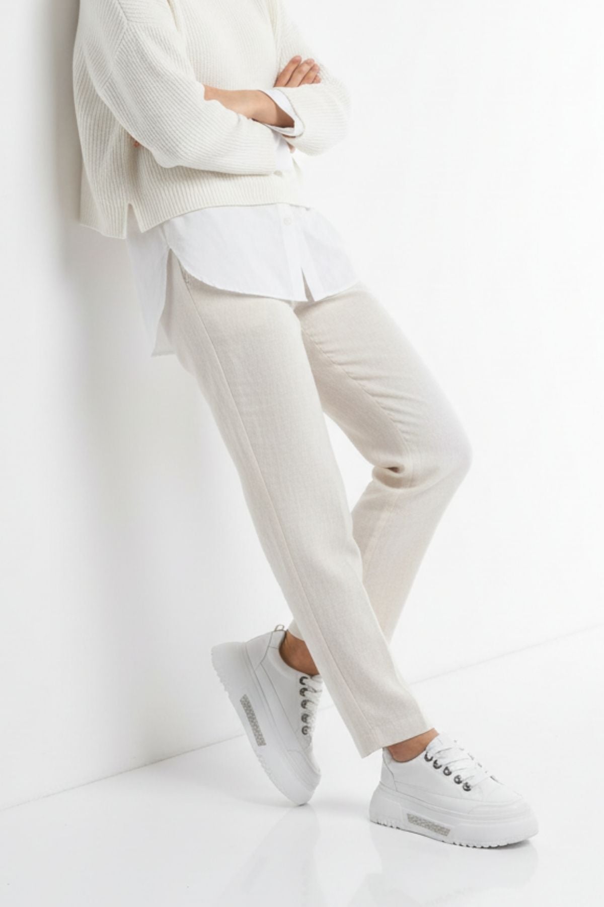 Sauran Kadın Beyaz Spor Ayakkabı