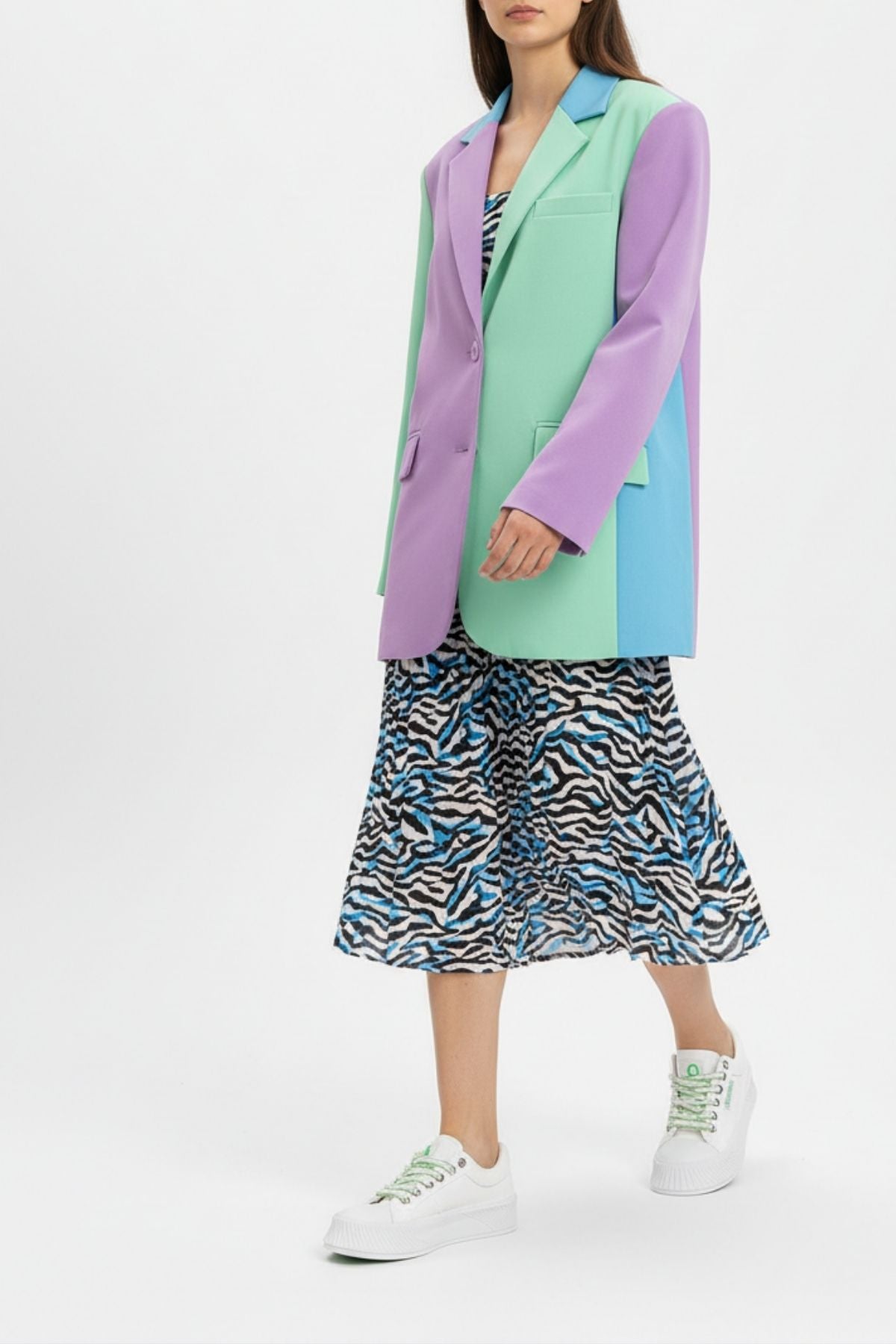 Benetton Jansen Kadın Keten Beyaz Spor Ayakkabı BNI-10097