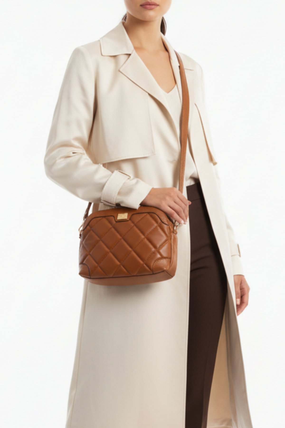 Esso Kapitone Kadın Çapraz Askılı Çanta