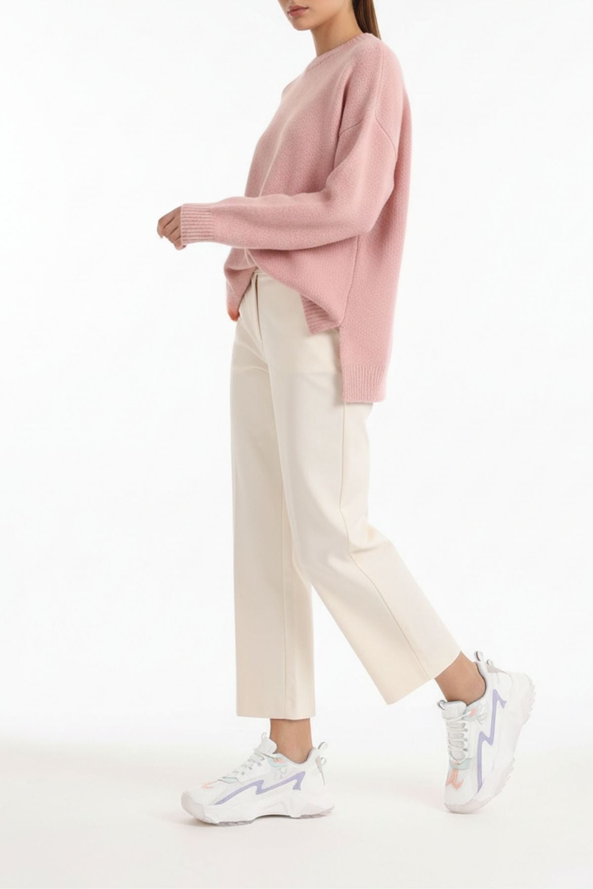 Metrum Kadın Beyaz-Pudra Spor Ayakkabı