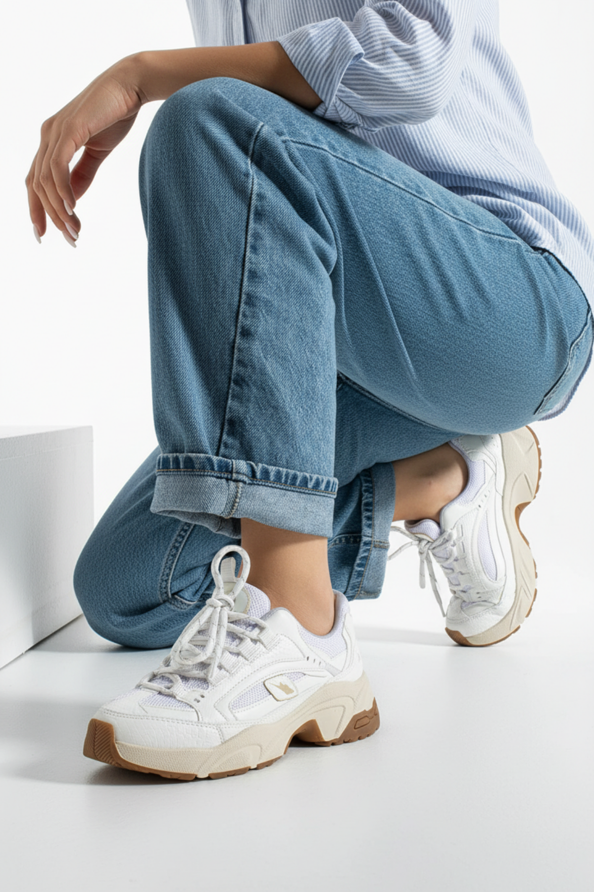 Dennise Kadın Beyaz Spor Ayakkabı