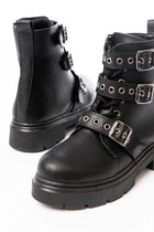 Rahan Siyah Toka Aksesuarlı Fermuarlı Kadın Bot