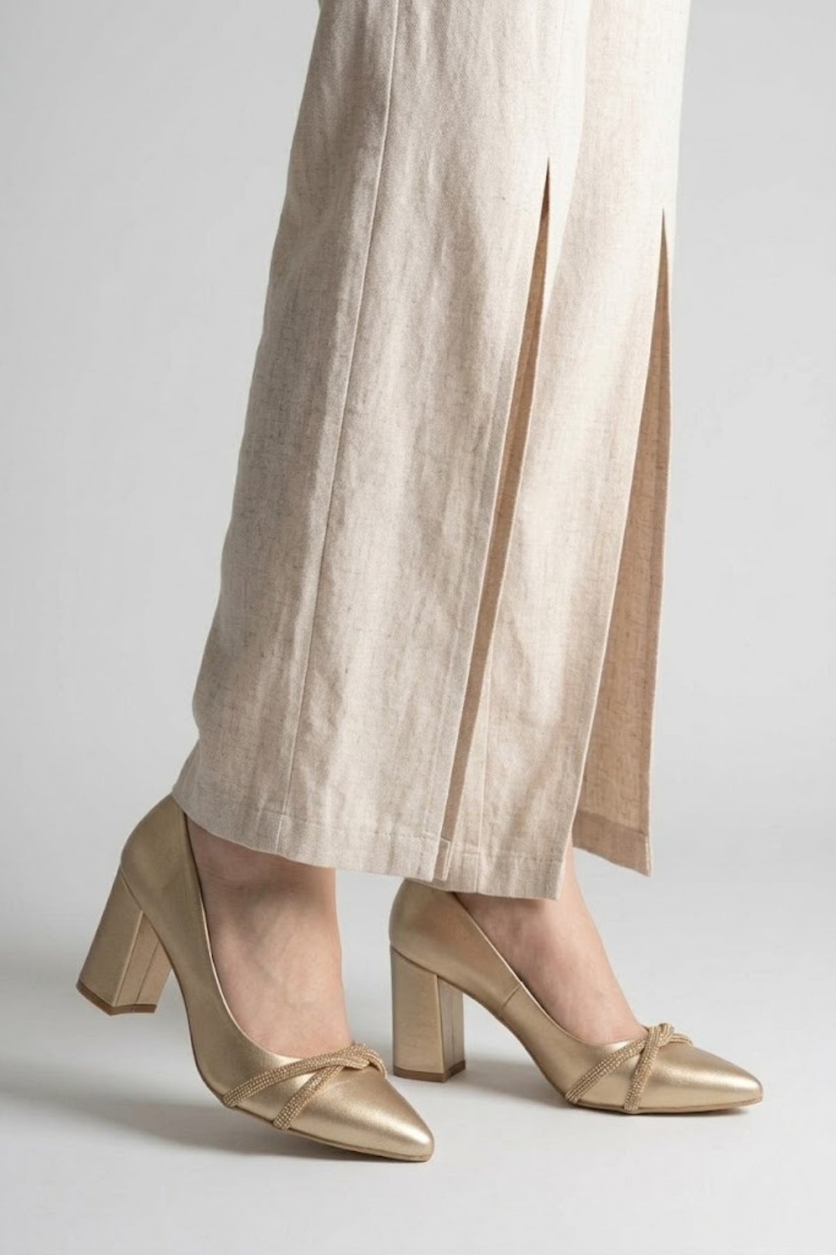 Rewin Kadın Gold Topuklu Ayakkabı