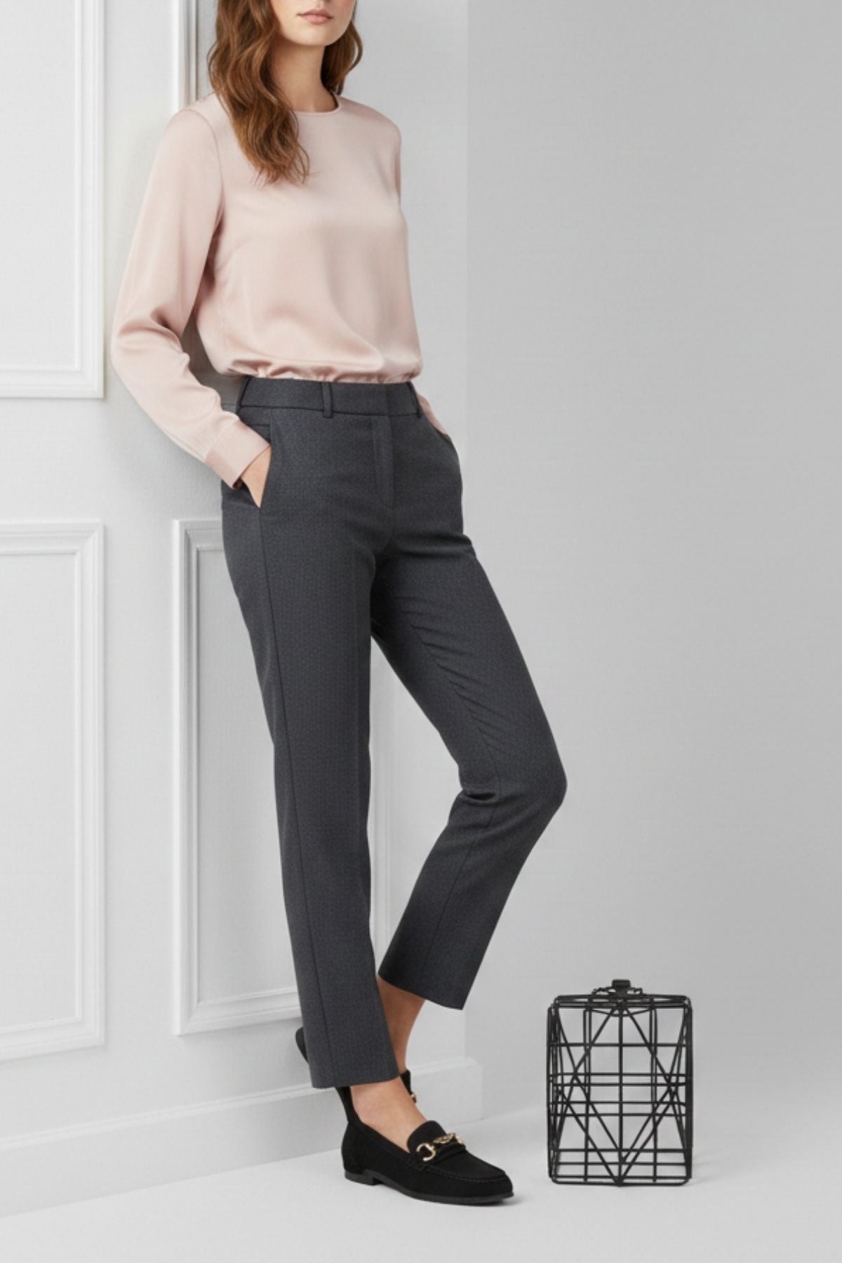 Mahze Kadın Siyah Gizli Topuk Loafer Ayakkabı