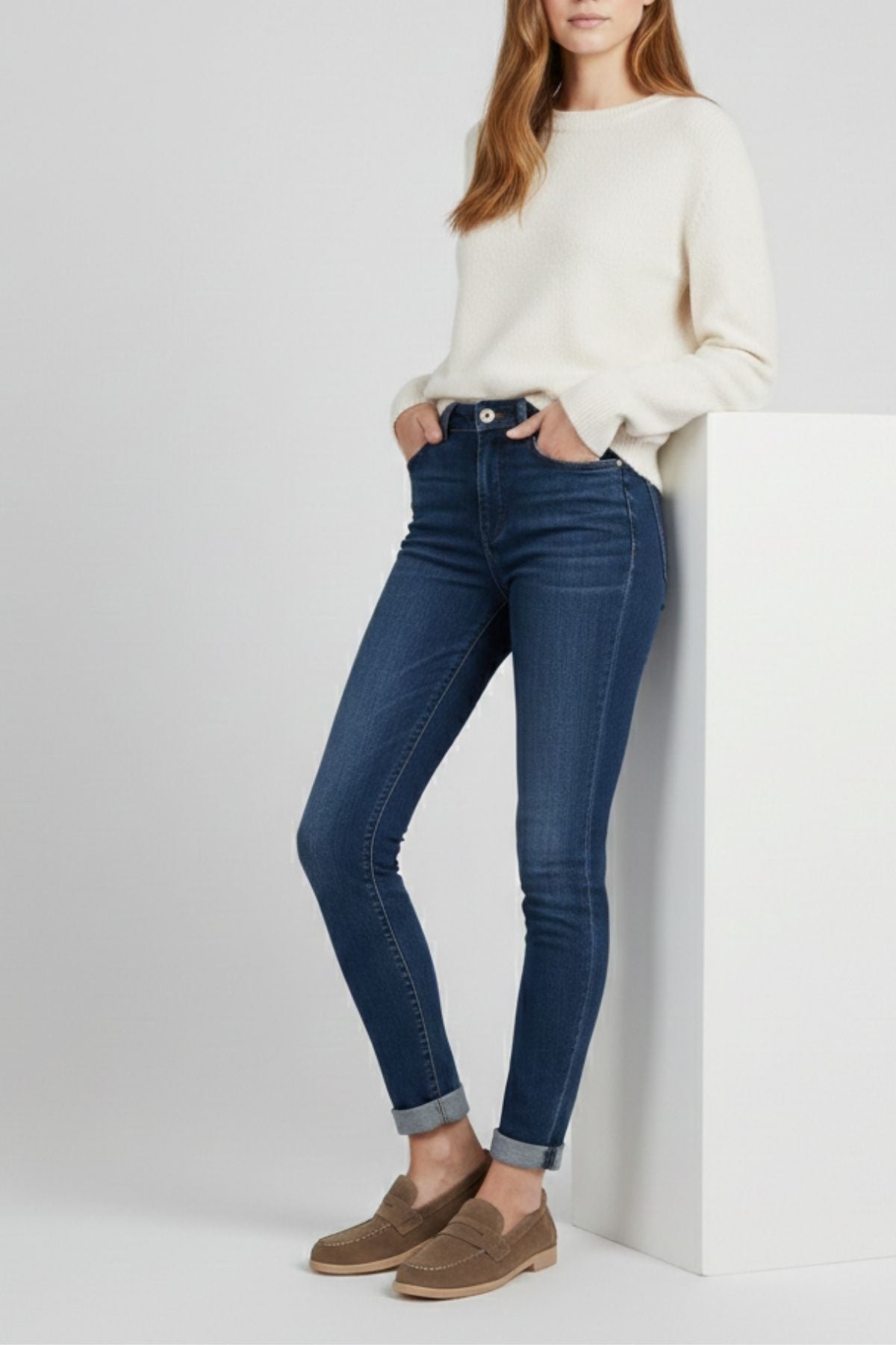 Monk Kadın Süet Vizon Loafer Ayakkabı