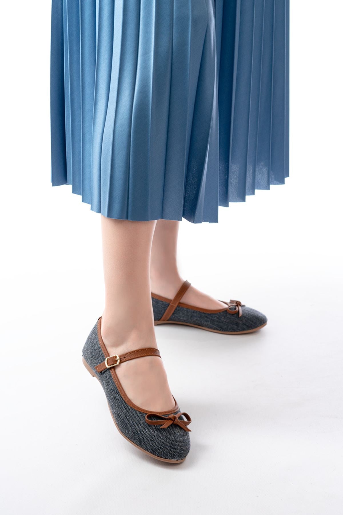 Daterm Laci Keten Günlük Baret Tokalı Kadın Babet