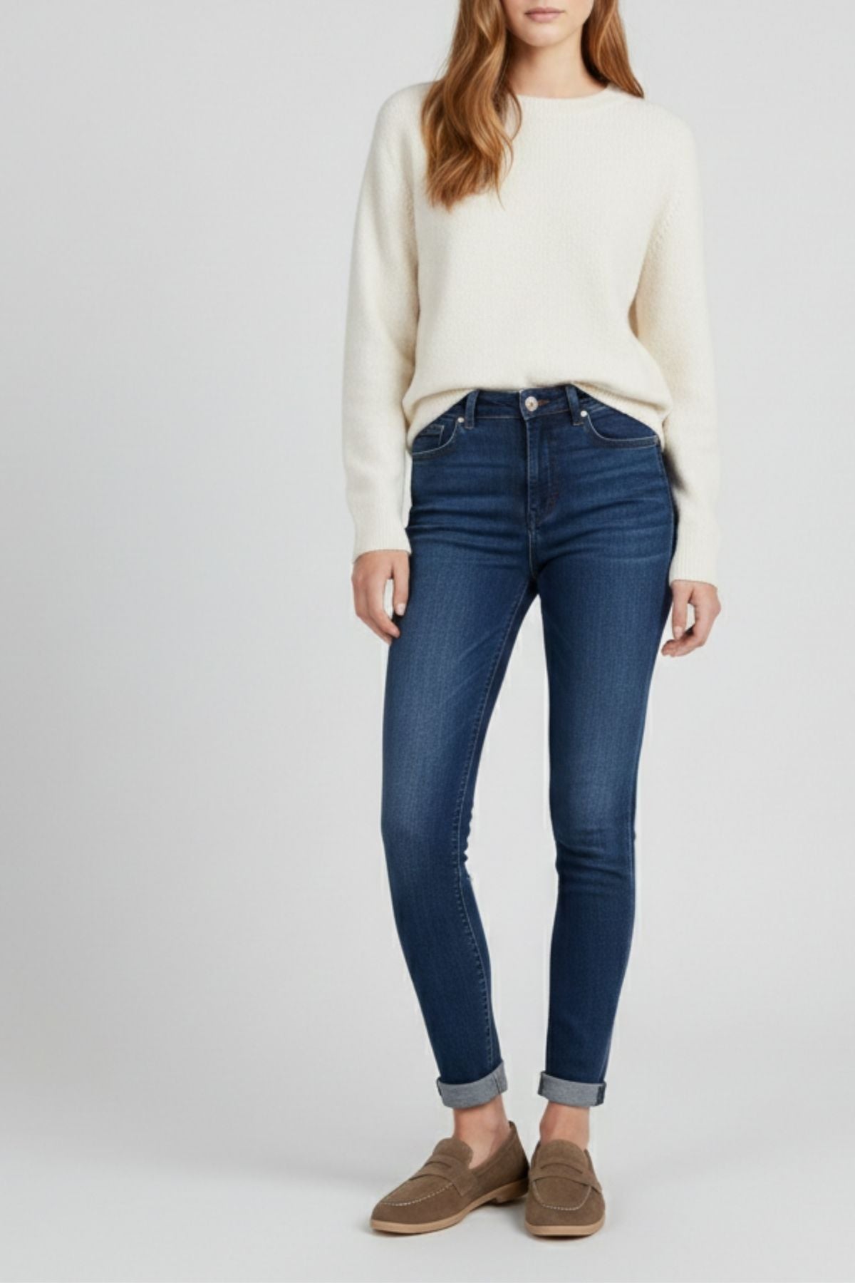 Monk Kadın Süet Vizon Loafer Ayakkabı