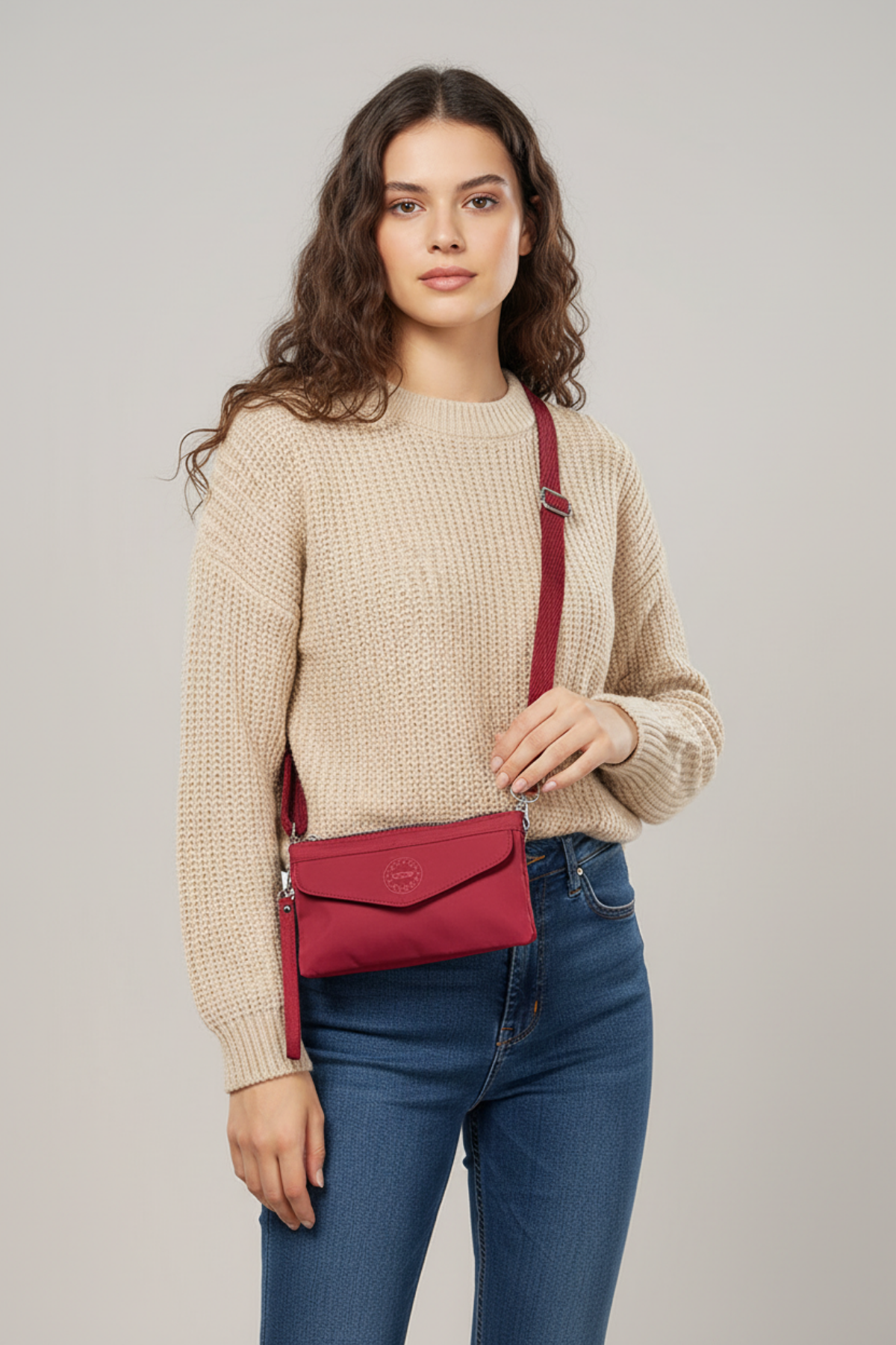 Kolek Küçük Boy Fermuarlı Su Geçirmez Kadın Çapraz Çanta