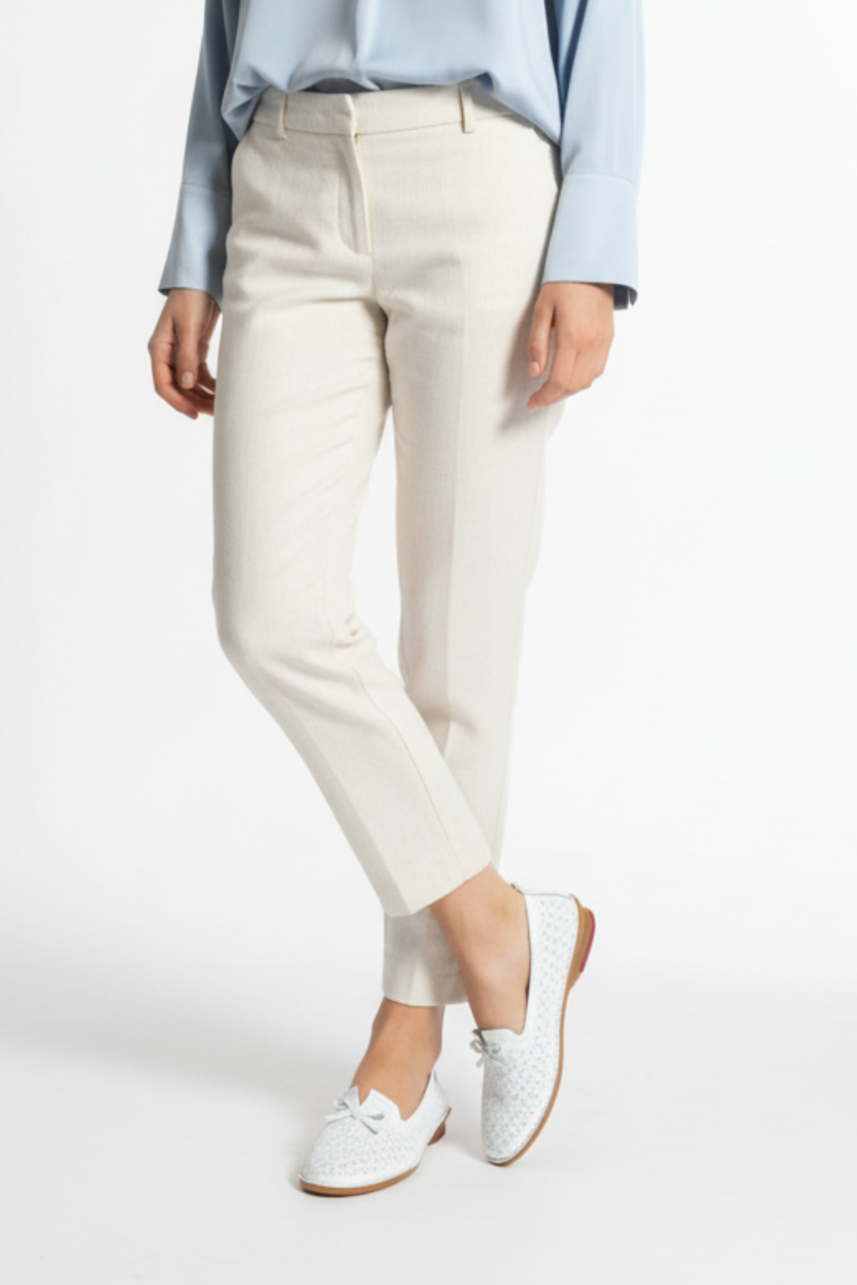 Pierre Cardin Tessa Kadın Hakiki Deri Beyaz Babet