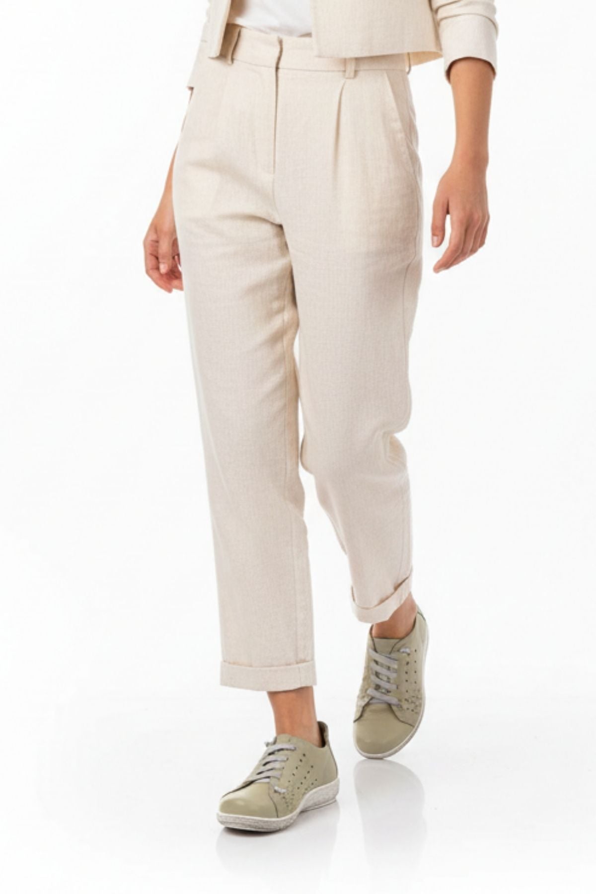 Dunde Kadın Hakiki Deri Yeşil Günlük Ayakkabı