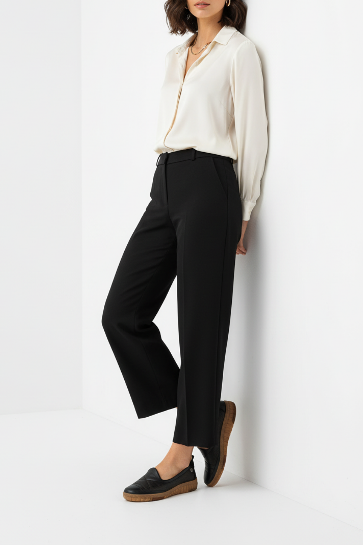 Pierre Cardin Denara Kadın Hakiki Deri Siyah Babet