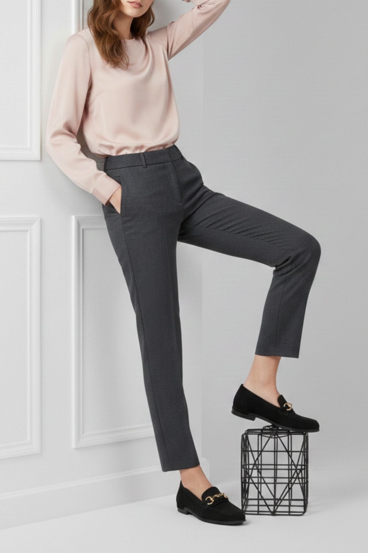 Mahze Kadın Siyah Gizli Topuk Loafer Ayakkabı