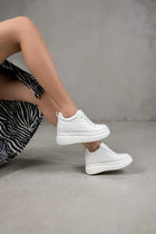 Helnes Kadın Beyaz Gizli Topuk Spor Ayakkabı