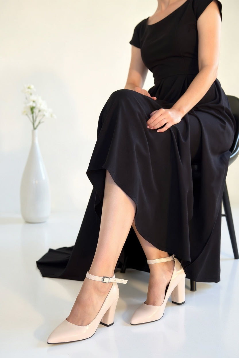 Rity Kadın Bej Topuklu Ayakkabı