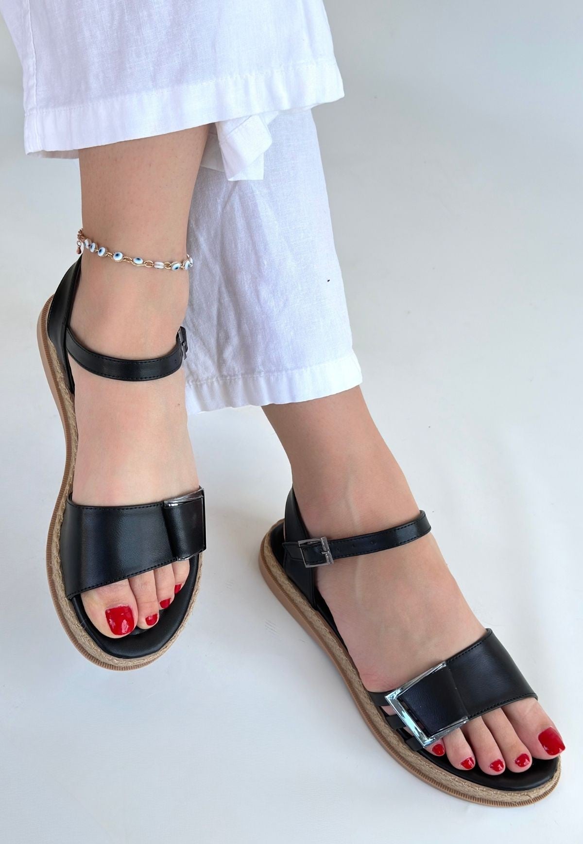 Andana Kadın Siyah Sandalet