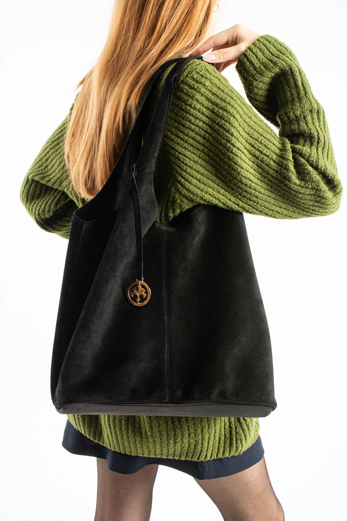 ANEORIS-N Kadın Hakiki Deri Omuz Çantası