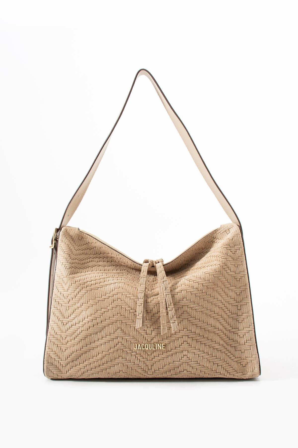 AURENYA Hakiki Süet Deri Kadın Omuz Çantası