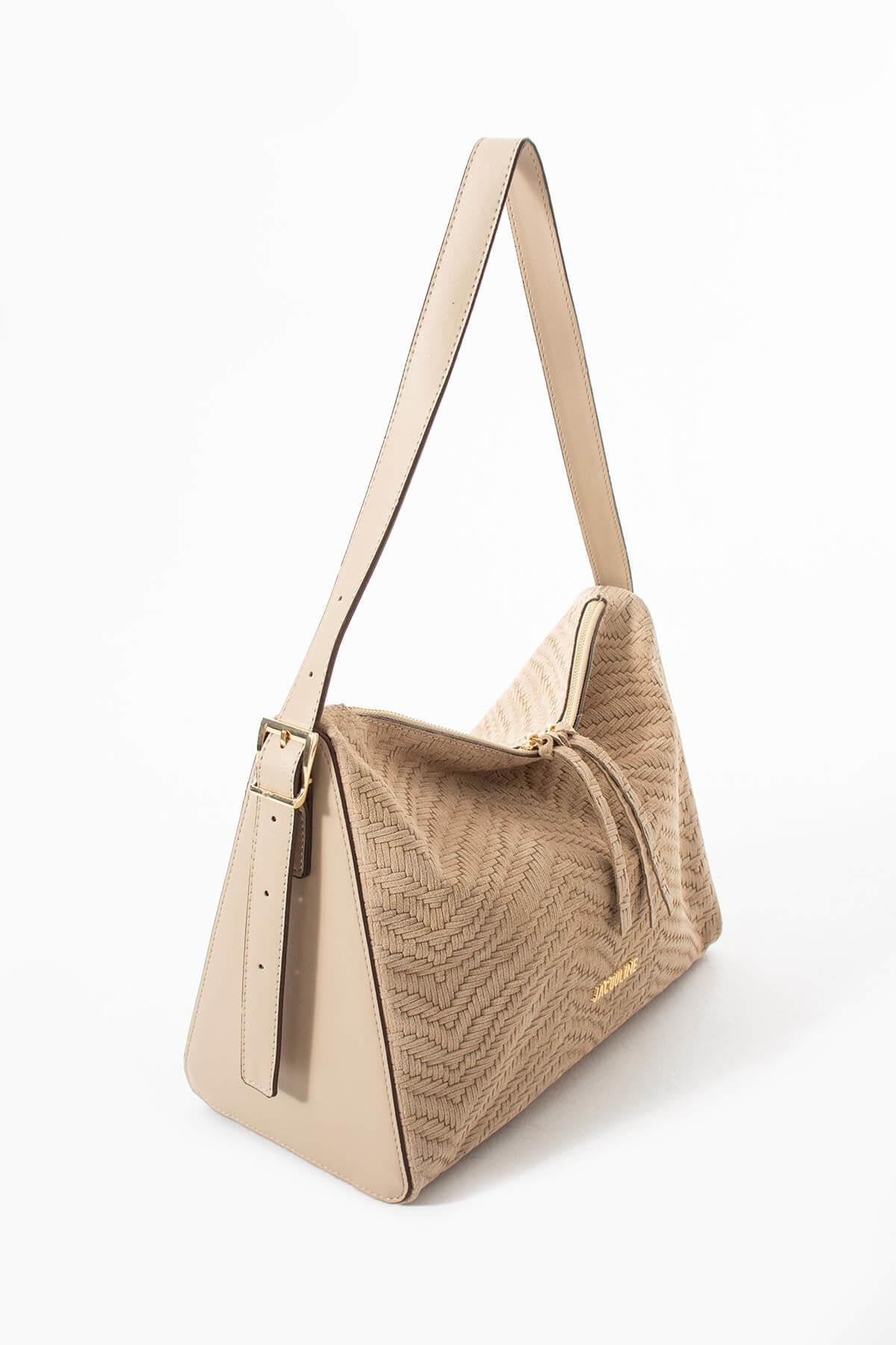 AURENYA Hakiki Süet Deri Kadın Omuz Çantası