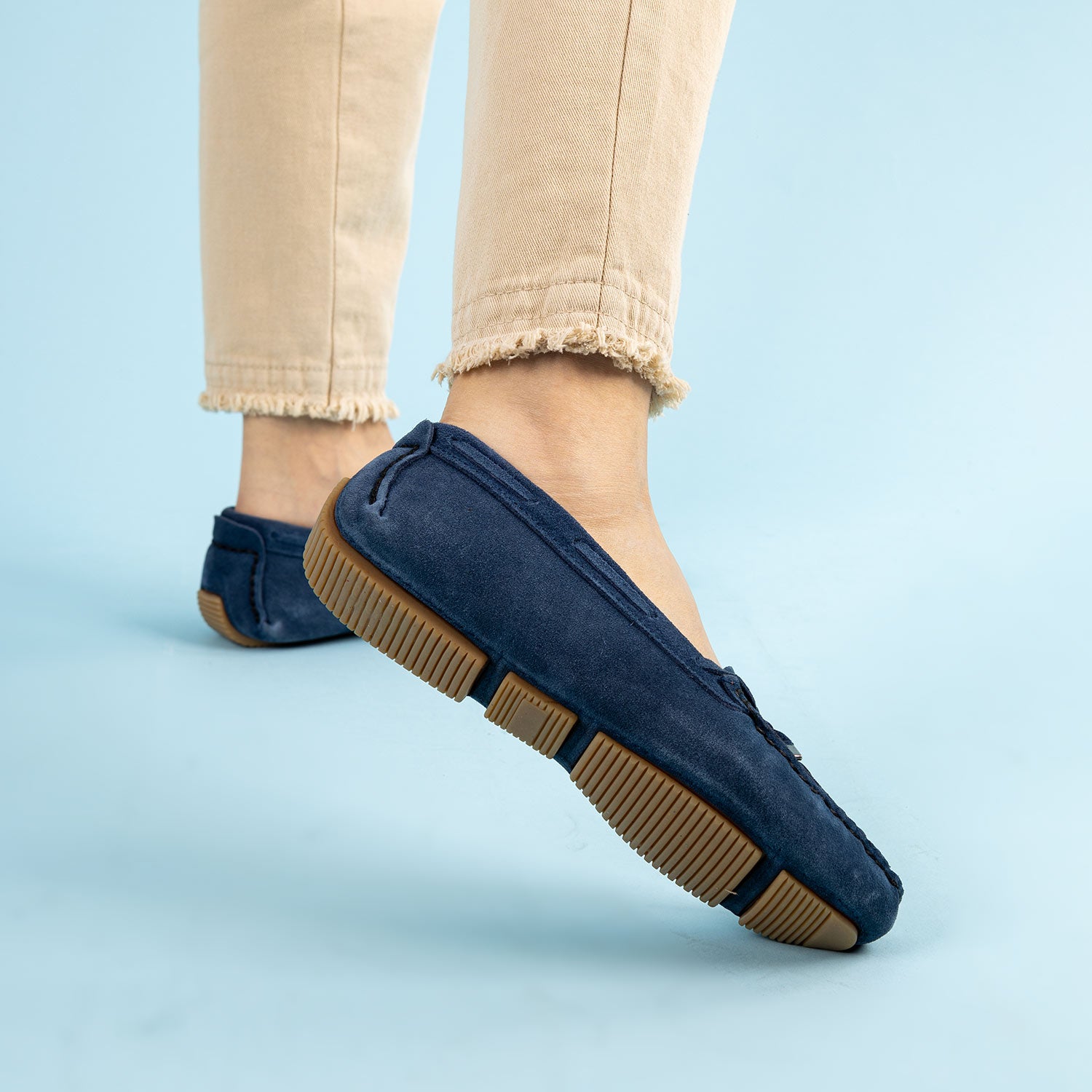 Bangor Kadın Hakiki Deri Petrol Loafer Ayakkabı