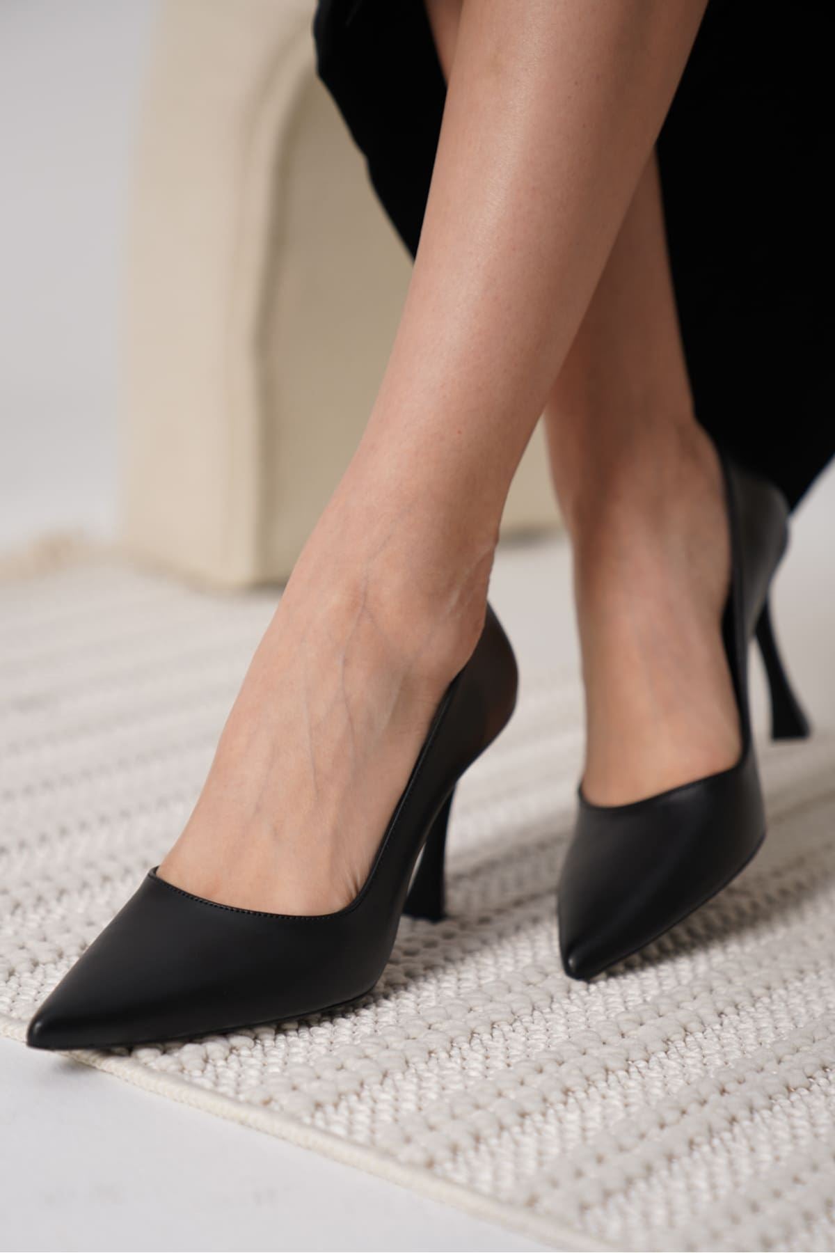 Blade Mat Siyah Kadın Stiletto