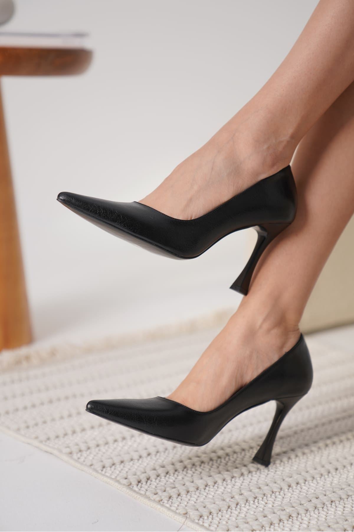 Blade Siyah Kadın Stiletto Ayakkabı