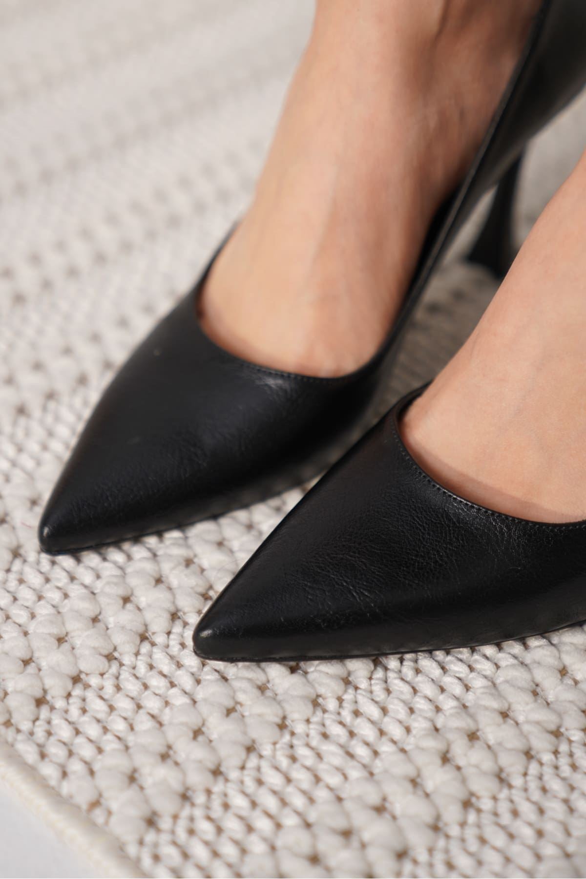 Blade Siyah Kadın Stiletto Ayakkabı