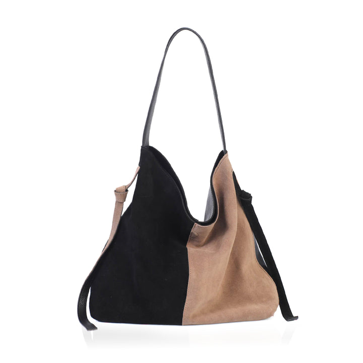 CALM-S Hakiki Süet Deri Omuz Çantası