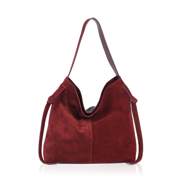 CALM-S Hakiki Süet Deri Omuz Çantası